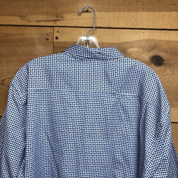 NWT Robert Graham Houndstooth Geometric Long Sleeve Button Down Shirt Mens 4XL - Picture 8 of 10